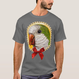 Grönt quaker parrot - realistisk målning 1 t shirt