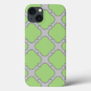 Grönt Quatrefoil Fodral-Mate iphone case