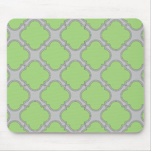 Grönt Quatrefoil Musmatta