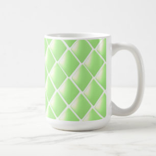 Grönt Quiltat Diamantmönster Kaffemugg