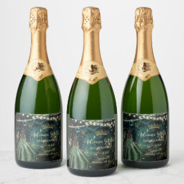 Grönt Quinceañera (skogen Emerald )