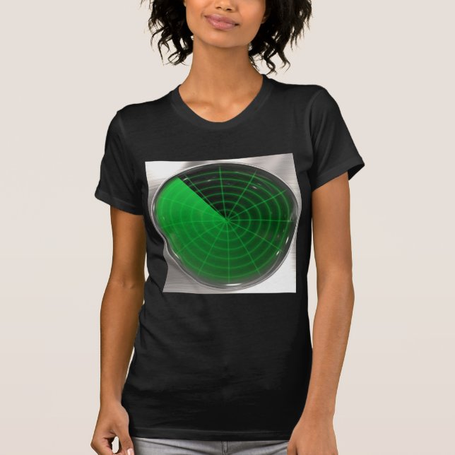 grönt radarmönster tee (Framsida)