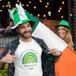 Grönt Rainbow Irish Shamrock Lycklig St patricks d T Shirt