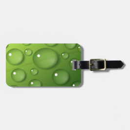 Grönt RainDrop Mönster Bagagebricka