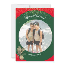 Grönt Ram One Photo God jul