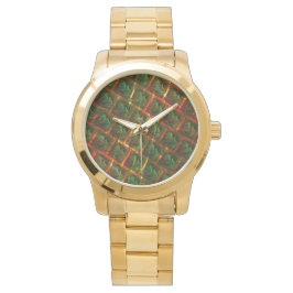 "Grönt ramade öga, repor eller rött rutnät. Armbandsur