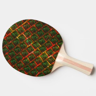 "Grönt ramade öga, repor eller rött rutnät. Pingisracket