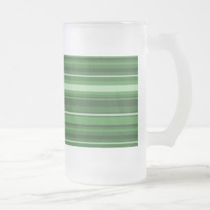 Grönt rand frostat ölglas