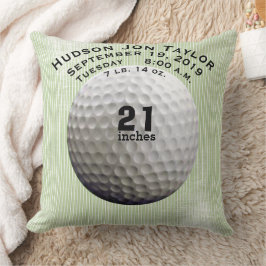 Grönt Rand Golf Boll Boys Birkelegistrering Kudde