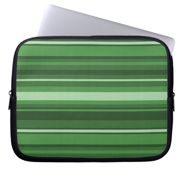 Grönt rand laptop sleeve (Framsidan)