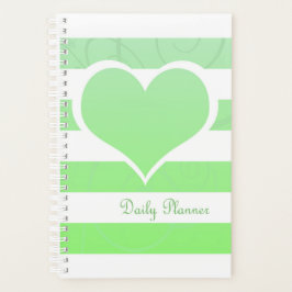 Grönt Rand Pastel Heart Daily