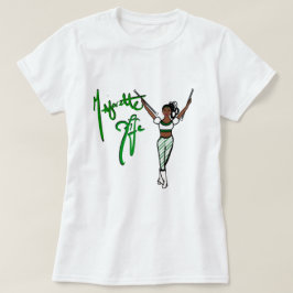 Grönt Rand T-Shirt