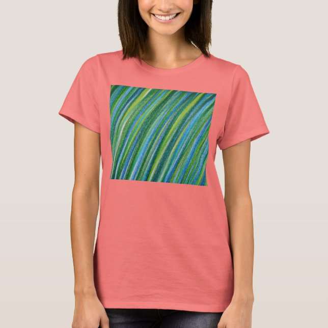 Grönt Rand T Shirt (Framsida)