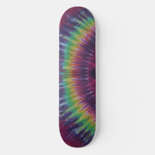 Grönt Rand Tie Dye Skateboard Bräda 19,5 Cm