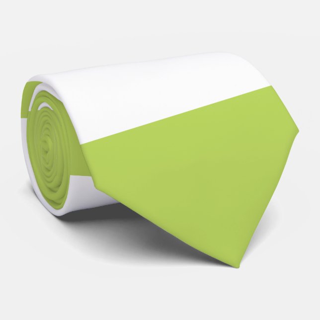 Grönt Rand, Vita Rand, Stripe Mönster Slips (Rullad)