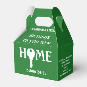 Grönt Realtor to Client NEW HOME Cending Gift Presentaskar