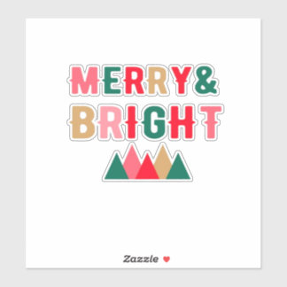 Grönt Red and Brown Bold Typography Klistermärken