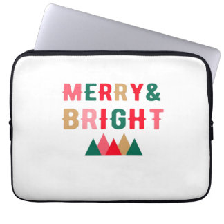 Grönt Red and Brown Bold Typography Laptop Fodral