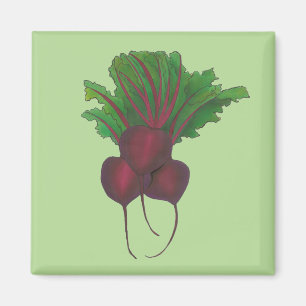 Grönt Red Beet Beet Vegetable Garden Kitchen Magnet