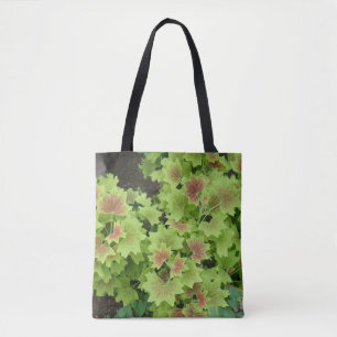Grönt Red Blad Tote Bag Tygkasse