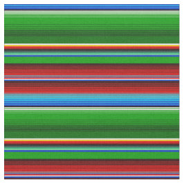 Grönt Red Blue Mexican Sarape Tyg