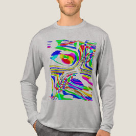 Grönt Red Gult Blue Confetti Art-Abstrakt T Shirt