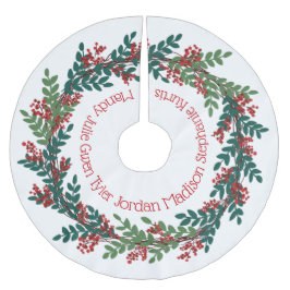 Grönt Red-julkransfamiljen Namn Julgransmatta Borstad Polyester