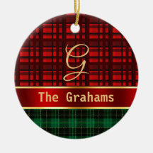 Grönt Red Play och Ribbon med Namn och Initial