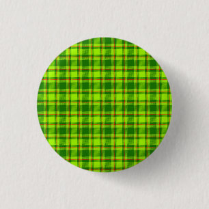 Grönt Red Tartan Checkered Play Mönster-55788 Knapp