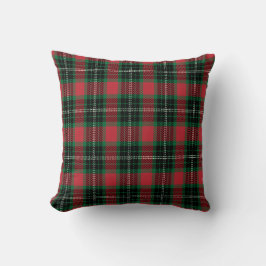Grönt & Red Tartan Kudde