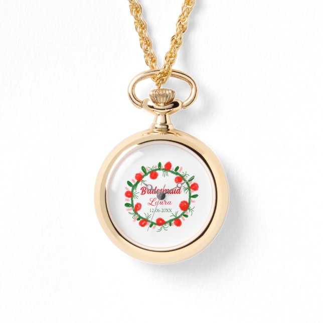 grönt Red wandecid (utandningskrasch) Lägg till na Armbandsur (Framsida)