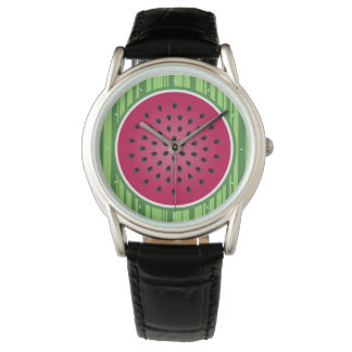 Grönt Red Watermelon Design Armbandsur