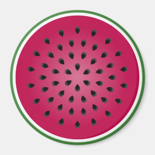 Grönt Red Watermelon Design Magnet