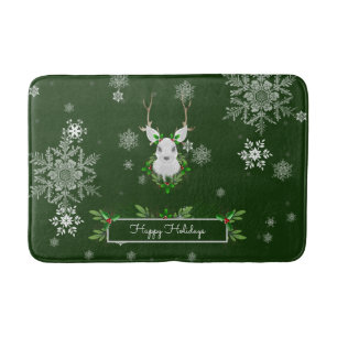 Grönt Reindeer Bath Mat Badrumsmatta