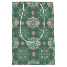 Grönt Repetition Victorian Stil Design