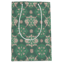 Grönt Repetition Victorian Stil Design