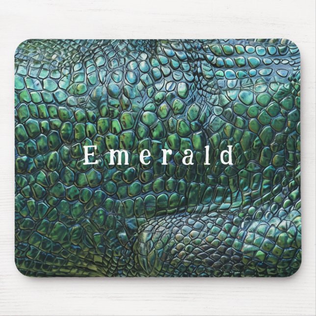 Grönt Reptile  Struktur Mousepad Musmatta (Framsidan)