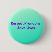 Grönt Respekt för Pronouns Spara lever klassiskt