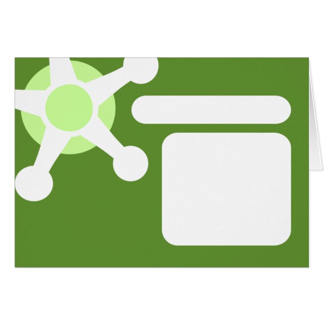 grönt retro jax. OBS kort (Framsidan Horizontal)