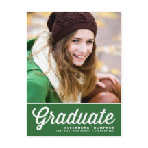 Grönt Retro-manus Klass 2023 Foto Examen