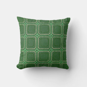 Grönt Retro-rutor Stil Pillow Kudde