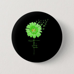 Grönt Ribbon Daisy Faith Mental Health Awareness M Knapp