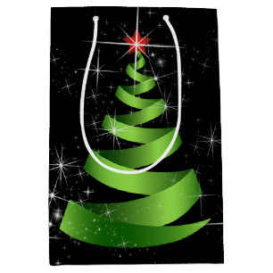 Grönt Ribbon Julgran