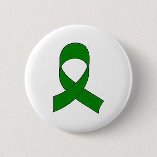 Grönt Ribbon Teckning Knapp