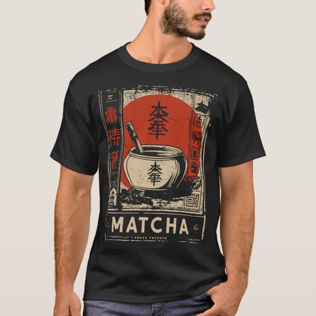 Grönt Ritual: Matcha Construct T Shirt (Framsida)
