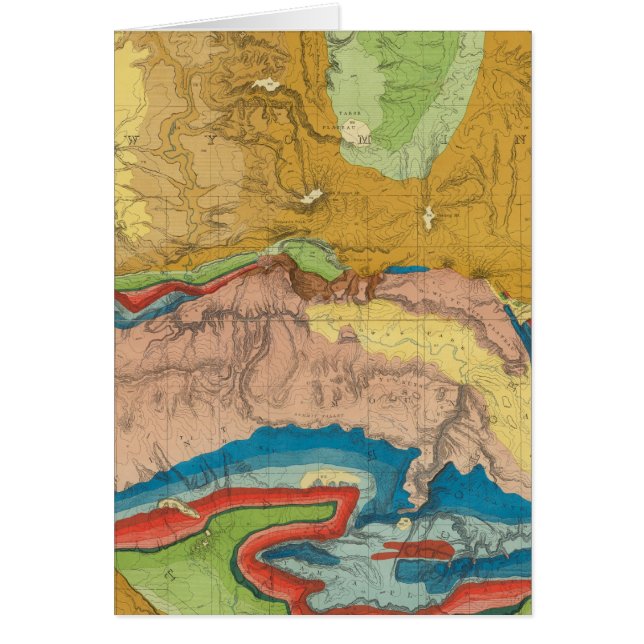 Grönt River från Union Pacific Rail Road Hälsningskort (Framsidan)