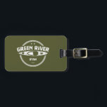 Grönt River Utah Kayaking Bagagebricka<br><div class="desc">Den mäktiga Grönten kommer till Utah,  flyter öster till Colorado och återvänder sedan tillbaka genom Utah när den tar hand om ett väg genom ett dramatiskt och varierat landskap av berg,  kanyoner och öken i 730 sjömil.</div>