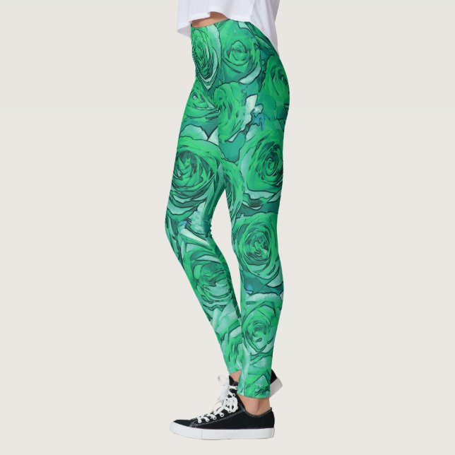 Grönt Ro Leggings (Vänster)