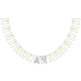 Grönt ro posthantering möhippa fotobuntning vimplar