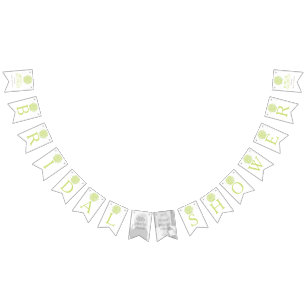 Grönt ro posthantering möhippa fotobuntning vimplar